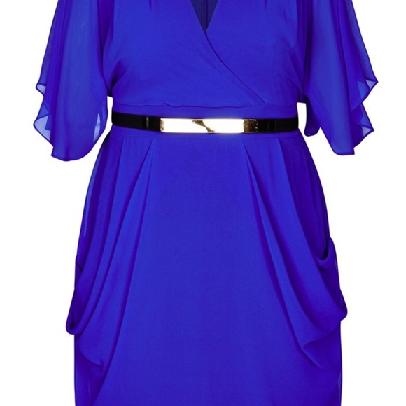 City Chic - Color Wrap Dress Size XXL NWT - Picture 2 of 5